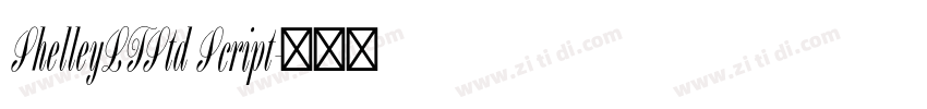 ShelleyLTStd Script字体转换